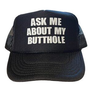 Ask Me About My B Hole hat funny trucker hat summer beach boating cap party cap